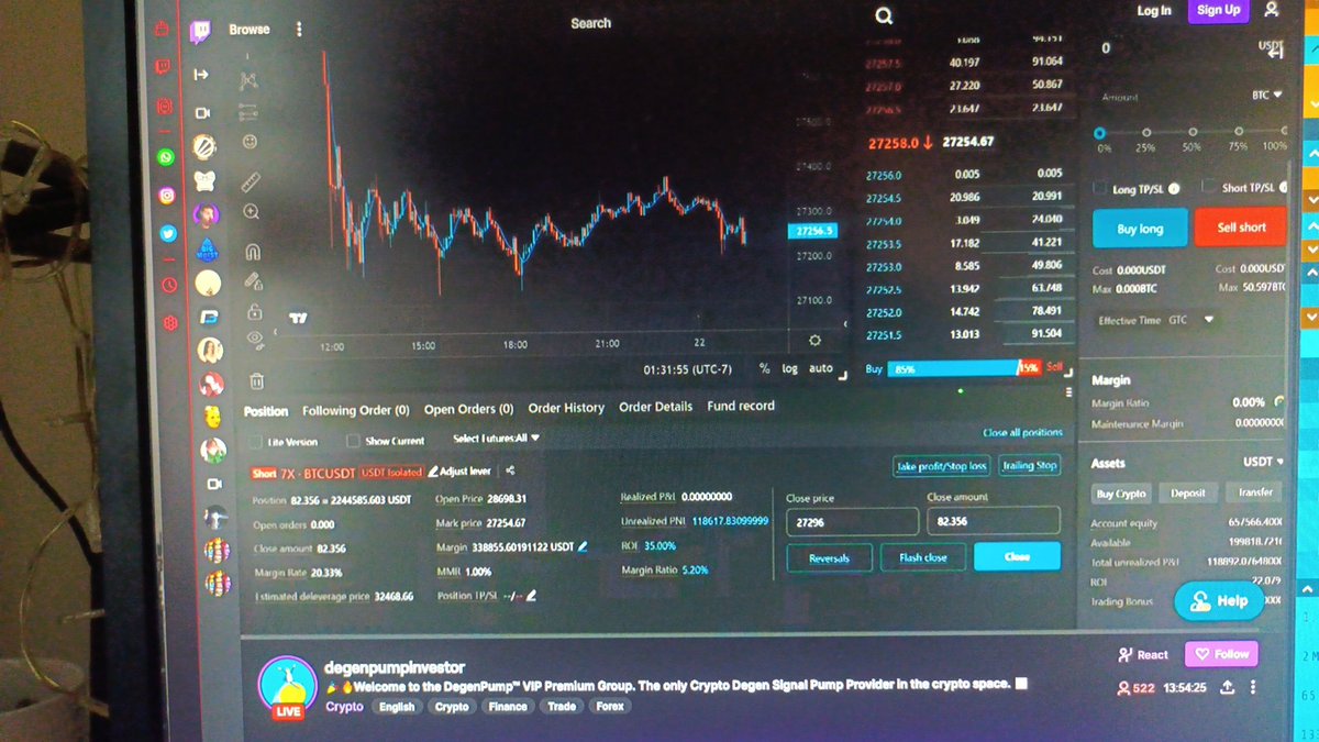 _Cryptorasta_'s tweet photo. @realcryptoface someone out here using your live stream to stream to another 500 ppl on twitch. Scamming them too. https://t.co/JPXWN35HxM