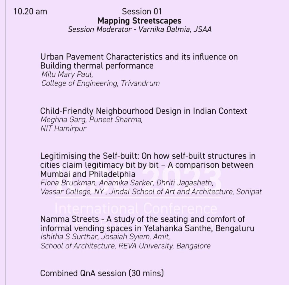 jsdajgu's tweet photo. DAY 2!
 We are starting the Day2 of #ICBE2023 with an engaging session titled 'Mapping Streetscapes'. Don’t miss out on the proceedings of the four sessions today from 10 AM IST. Use this YouTube link ( https://t.co/kWoswXzwXA ) and catch the conference live!
#icbe2023 #research https://t.co/uKVKsu0DGd