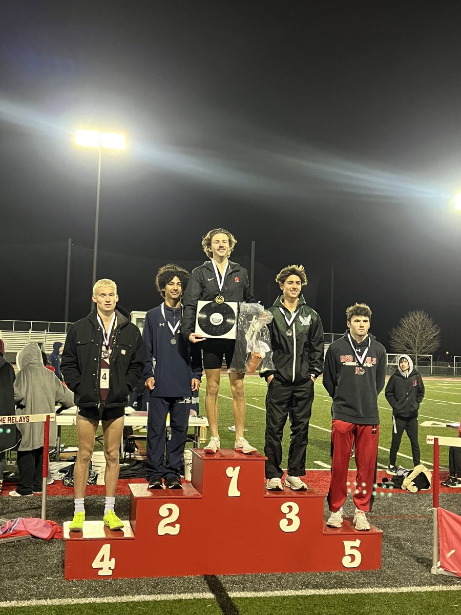GCHSTRACK's tweet photo. What a night for this Ram! Trey Sato takes 3rd in the 1600 meter at the Ultra-competitive Palatine Distance Night! Cold and windy are irrelevant to this Junior competitor. #Grit @GoGCHSRams #Legacy #StateDoe #NoDrift https://t.co/XkeXM8c8GD