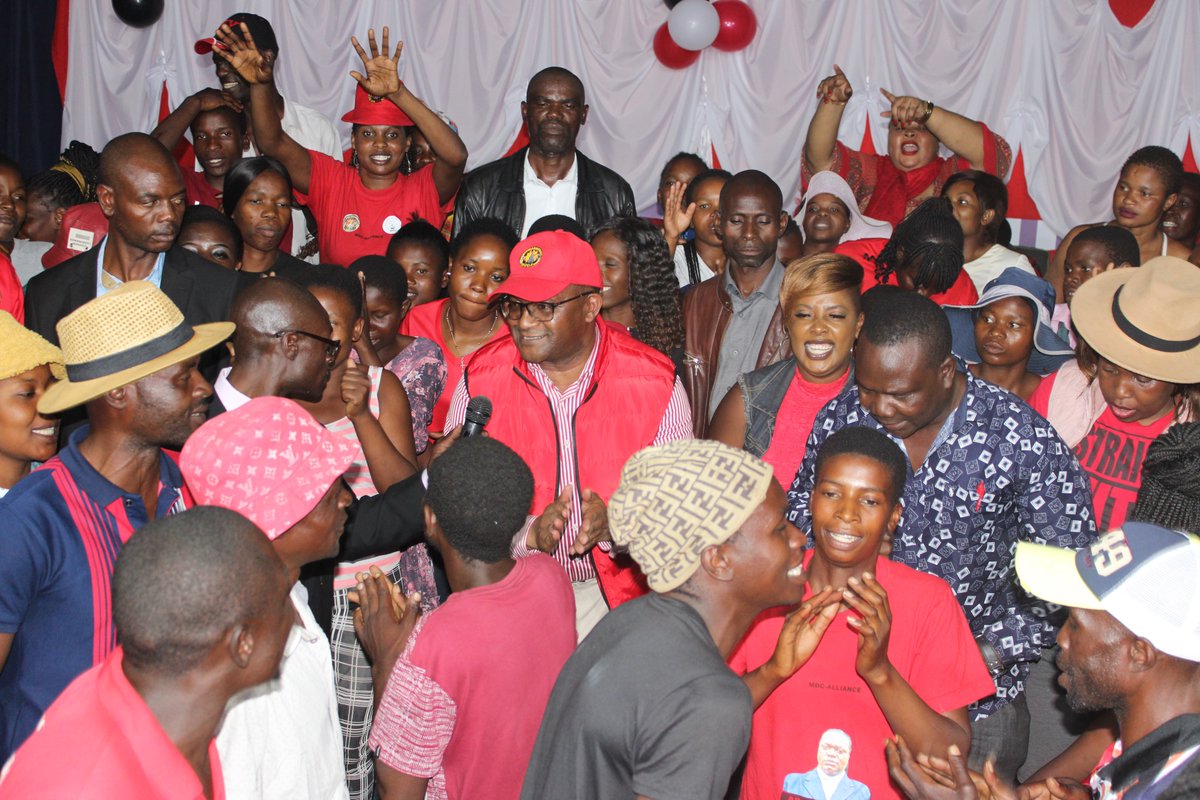 mdc263's tweet photo. #MidlandsSouth Assembly started off of a high note with "maYouth manyama" rolling out "ndini Cde Masango" jingle on stage with the President
"The Youths are leaders of today and not tomorrow" President @DMwonzora https://t.co/wlDeOKxsPZ