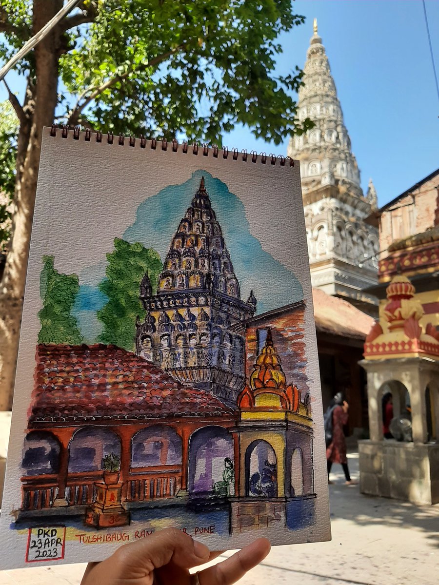 priya_kdas's tweet photo. Tulshibaug Ram Mandir, Pune. 
#purplesoulart @AmritMahotsav @MinOfCultureGoI #mainbharathoon #OurCultureOurPride #IndianCulture #RamMandir @ShefVaidya @PMCPune https://t.co/08B5ggjLoE