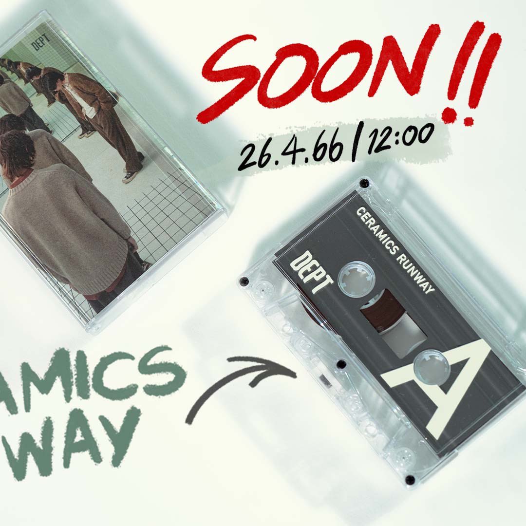 callmedept's tweet photo. Dept อัลบั้ม "Ceramics Runway"
Vinyl and Cassette Tape 

เปิดขายพร้อมกันวันที่ 26 เมษายนนี้
เวลาเที่ยงตรง ที่ https://t.co/pFAyTYZa6S

Vinyl 1 ชุด จำนวน 1 แผ่น
ราคา ชุดละ 2,200 บาท
Cassette Tape ราคาม้วนละ 690 บาท

*ไม่จำกัดจำนวนการสั่งซื้อ

#Smallroommusic #Dept 
#CeramicsRunway https://t.co/GBCuABJSQE