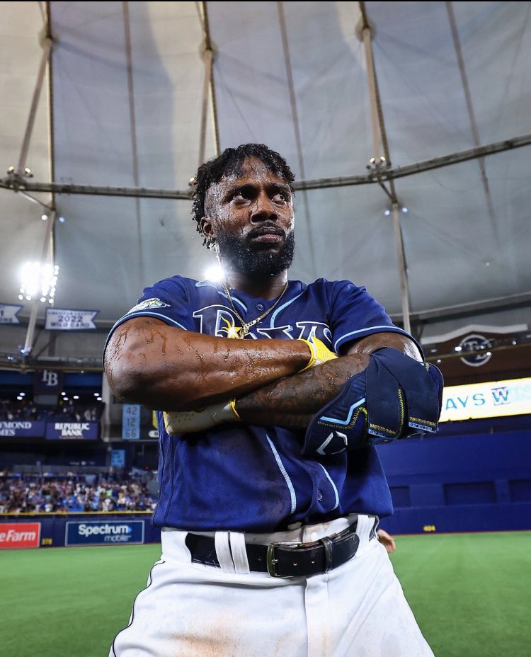 CowboyAroz's tweet photo. 2 days ago I asked the question :

“Is Randy Arozarena the Best Left Fielder in Baseball?” 

Randy through the first 21 games among LF:

WAR : 1st 
AVG : 1st 
Hits : 1st 
HR : 2nd
OPS : 1st 
OPS + : 1st 
SB: 5th 
RBI : 2nd 

He’s top 2. And he’s not 2. https://t.co/txLvg4nvkO