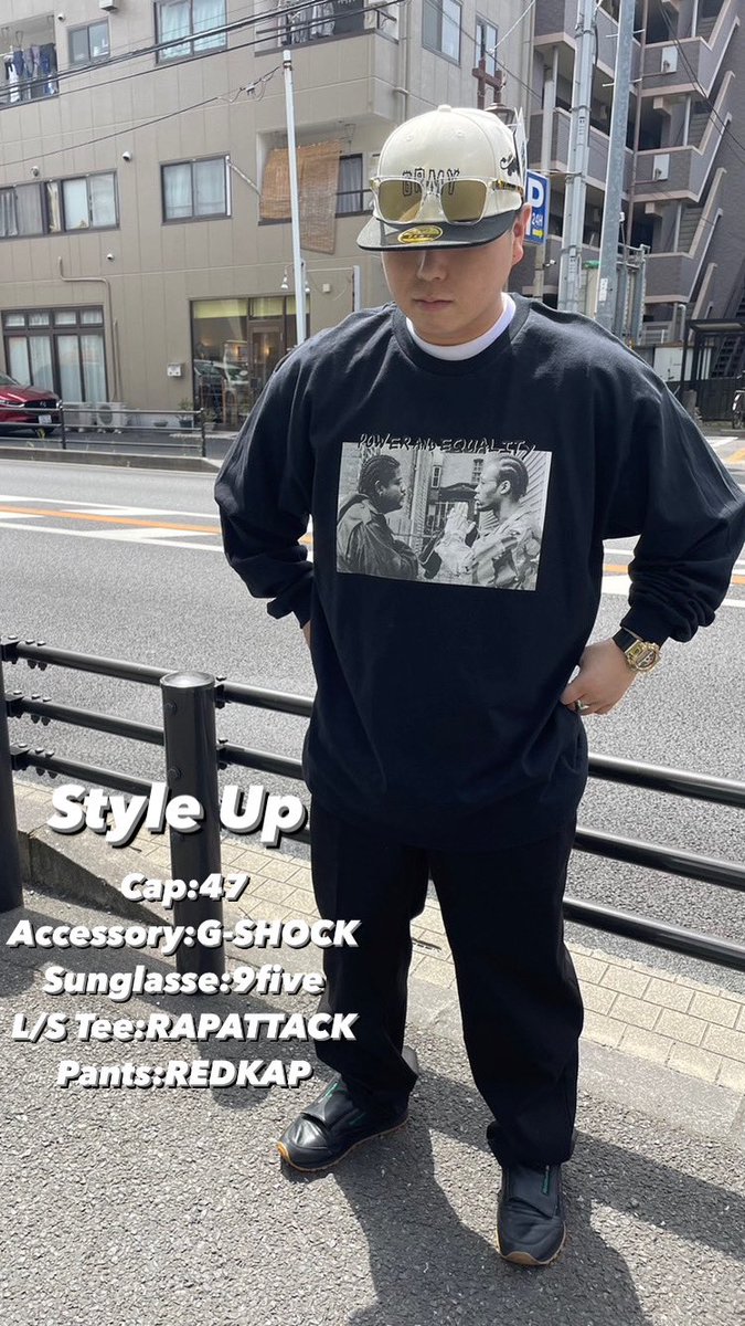 65kicks's tweet photo. 🆙 Style Up 🆙
Cap:GRIMEY
Sunglasse:9five
Accessory:G-SHOCK
Tops:RAPATTACK
Pants:REDKAP
#kicksclan
#戸田公園
#戸田公園駅
#9five
#casio
#gshock
#grimey
#grmy
#rapattack
#redkap
#cap
#longsleeve
#tee
#pants
#pant
#グライミー
#キャップ
#tシャツ
#パンツ
#新着
#新作
#入荷 https://t.co/WCHlkZOoEl