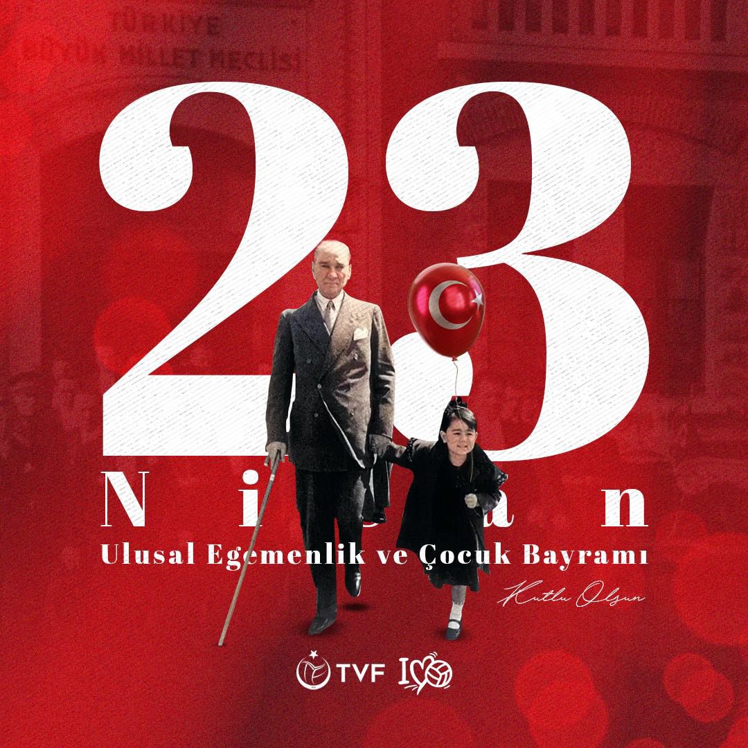 TVForgtr's tweet photo. Gazi Mustafa Kemal Atatürk'ün aydınlık yarınların umudu ve teminatı çocuklarımıza armağan ettiği 23 Nisan Ulusal Egemenlik ve Çocuk Bayramı kutlu olsun! https://t.co/s1Nqba3DIb