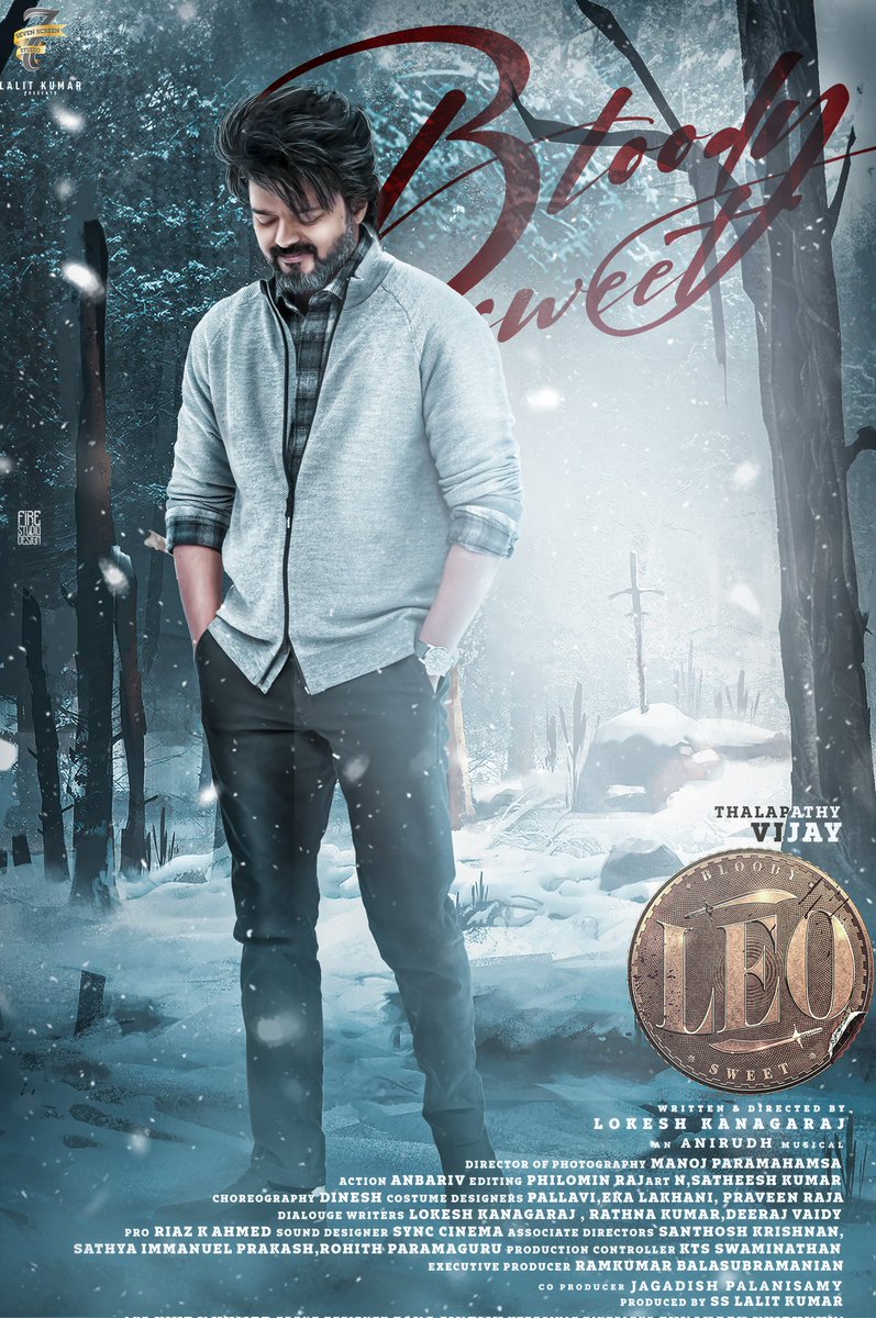 fire_studio_des's tweet photo. #LEO 🦁
#BloodySweet 
#Leo #ThalapathyVijay 
FAN MADE DESIGN

@actorvijay @Dir_Lokesh @7screenstudio @gopiprasannaa @m_gajan @BTP_Offl @Kettavan_Freak @MrRathna https://t.co/2aSmjGs5t6
