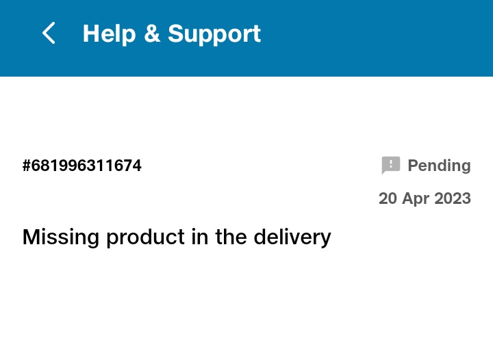 shiv_232's tweet photo. @JioMart_Support I don't see any progress in complaint number #681996311674
Request you to please make delivery of missing products. https://t.co/53FlNmznor