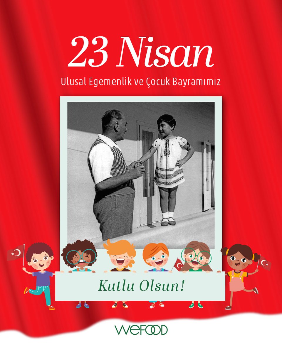Ülkemizin geleceğini şekillendirecek en değerli varlıklarımız çocuklar, bugün sizin bayramınız🎈23 Nisan Ulusal Egemenlik ve Çocuk Bayramımız kutlu olsun! #23nisan