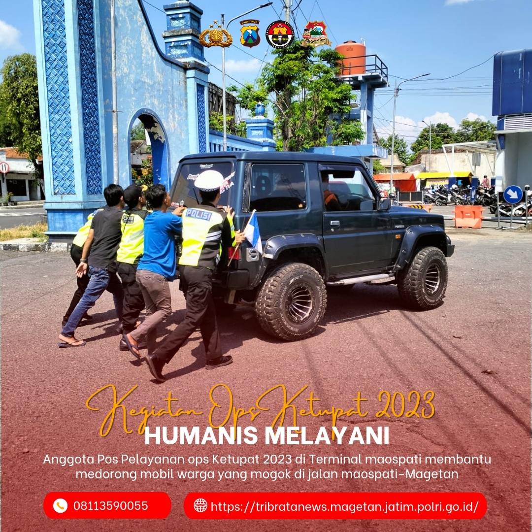 OPS KEMANUSIAAN KETUPAT SEMERU 2023

Anggota Pos Pelayanan ops Ketupat 2023 di Terminal maospati membantu medorong mobil warga yang mogok di jalan maospati-Magetan ke pinggir jalan guna dilakukan perbaikan

#polresmagetan
#polisimagetan
#magetan
#Presisi
#polisi