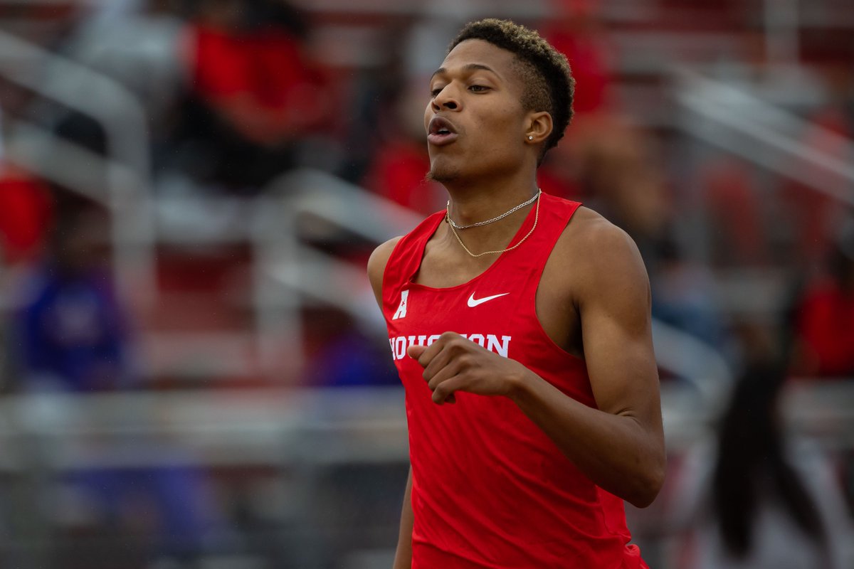 UHCougarTF's tweet photo. THIRD all-time in school history! 📚 

1:48.81 for @lloydjustablac1 in the 800! Lloyd is your new conference leader.

#HTownSpeedCity https://t.co/f1FOvES9Hn