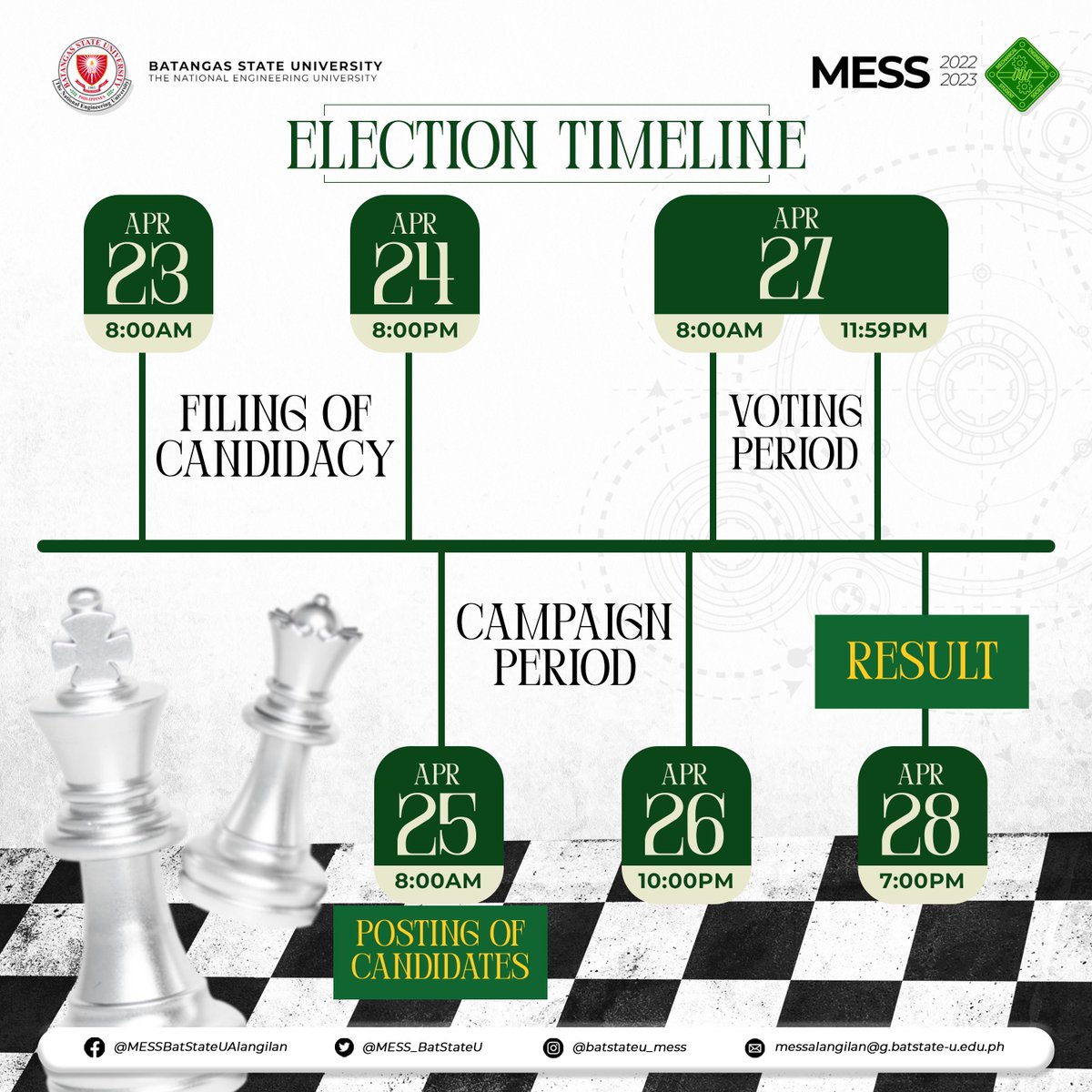 batstateu_mess's tweet photo. ๐๐๐๐โ๐ฌ ๐๐ฉ, ๐๐๐ฌ๐ญ๐๐ซ๐ฌ!
Get Your Skate On, because for this yearโs election, we will be having a quick timeline for it!
Please be guided accordingly, and donโt miss this opportunity!
#MESS2223
#BurningWithPassion https://t.co/Dyt0EXS2BC