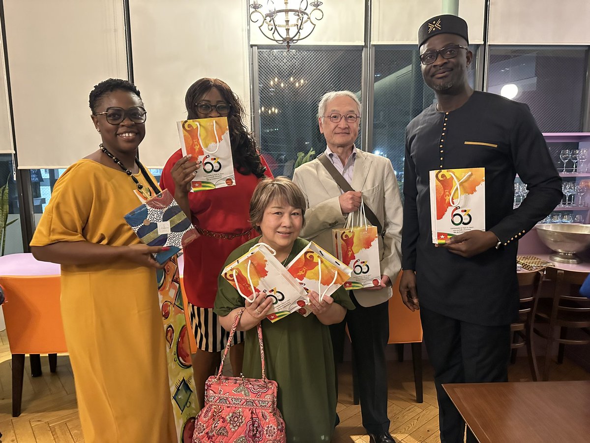 On the way to April 27, 2023

Togolese confectionery in the spotlight in the Land of the Rising Sun. I had the pleasure of co-organizing with Mrs. SODATONOU, CEO of 'Anaïs Concept', the presentation of our local confectioneries to the Japanese public.@diplomatieTogo @PresidenceTg