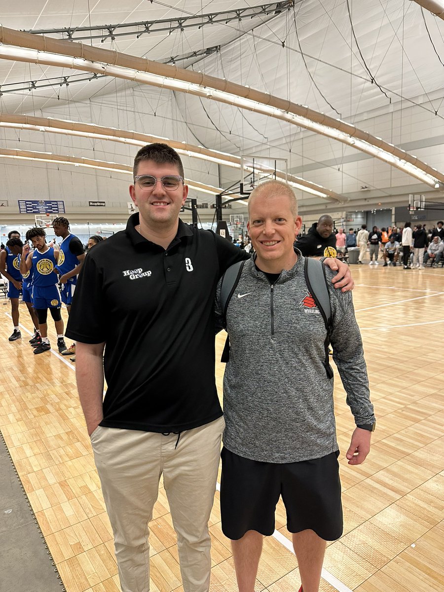 CRich4's tweet photo. Great to see former assistant coach @nathanhendel97 at the HoopGroup event in Pittsburgh!  No surprise he’s worked his way up to Director of Event Operations in less than a year. Extremely hard worker! https://t.co/U78sKDeqAO