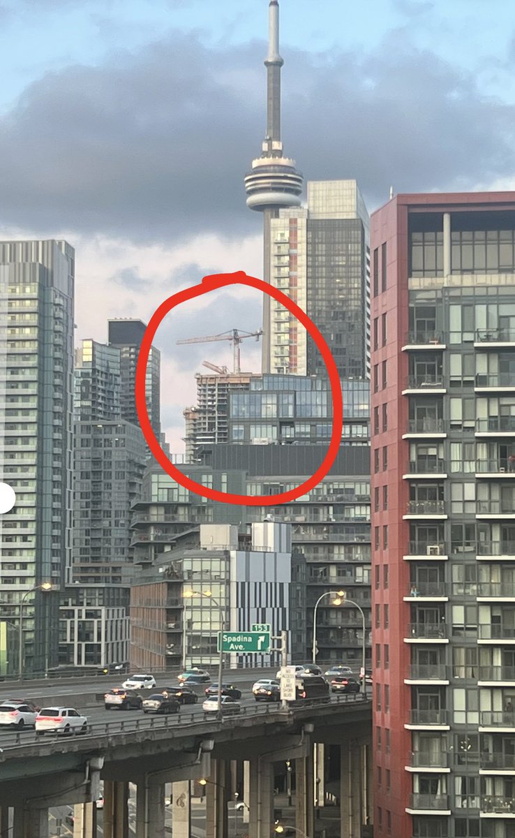 CoachDanPinto's tweet photo. I guess we are going to lose the view because this construction company, Concord Adex, somehow gets away with destroying this city’s landscape and one of Canada’s most iconic building, the @TourCNTower 🤦‍♂️ https://t.co/8KISzKth5t
