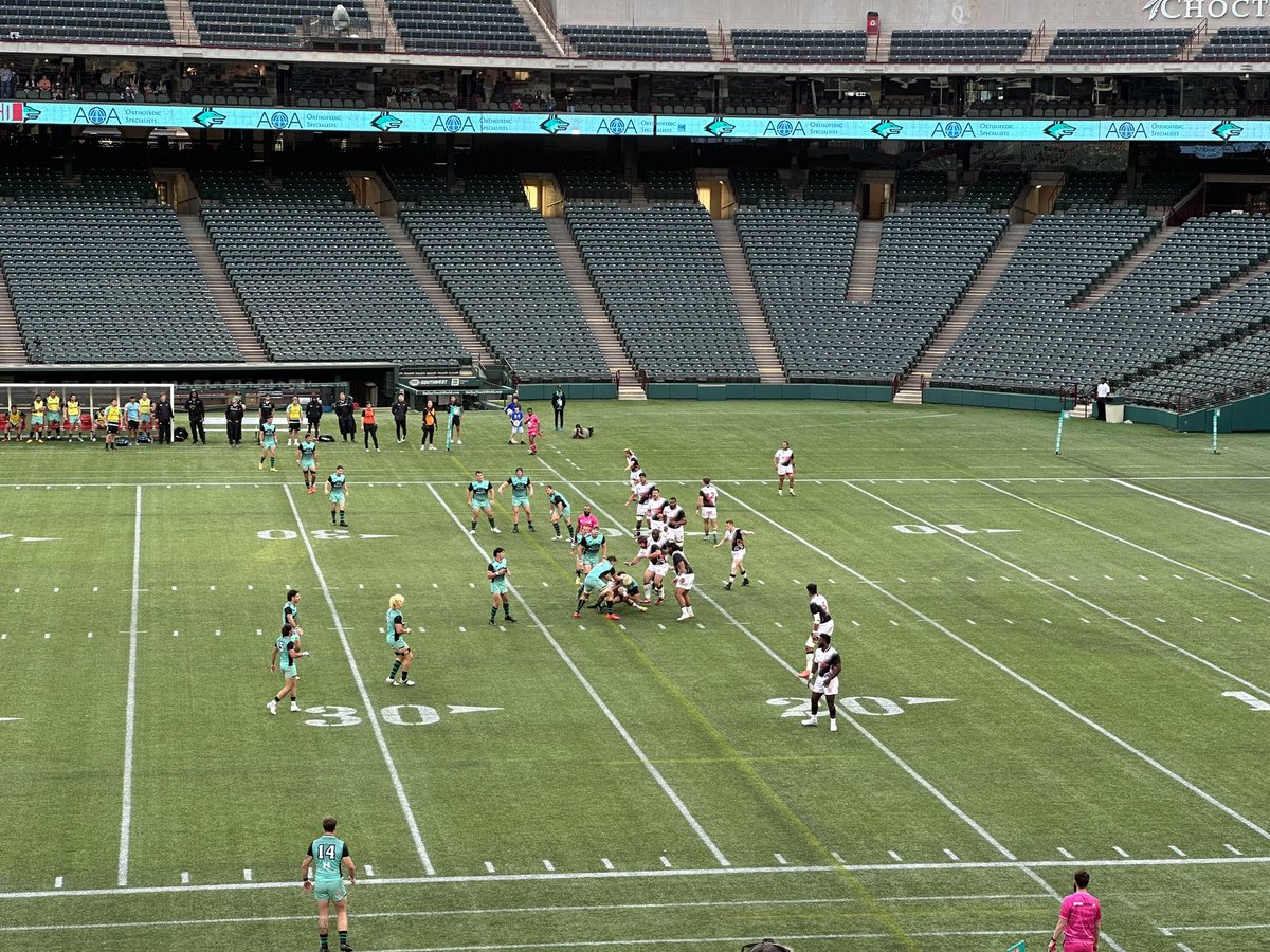 Enjoying a professional rugby game - Dallas Jackals in Choctaw Stadium