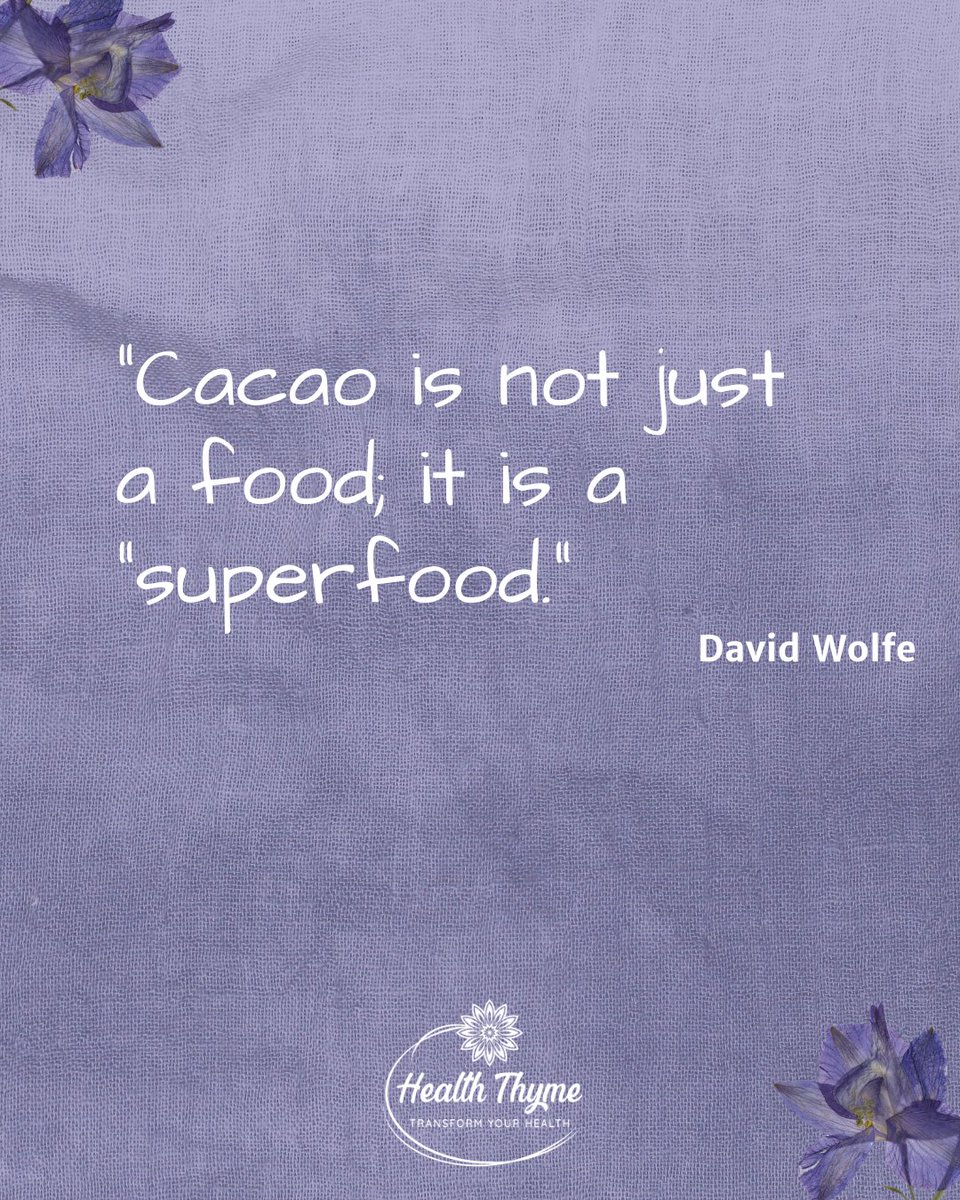 Indulge in guilt-free cacao! This superfood is packed with antioxidants, minerals, and mood-boosting compounds that promote overall wellbeing. Make your own chocolate and satisfy your sweet tooth in a healthy way. 🍫💪 #healthcoach #superfood #cacao #guiltfree #antioxidants