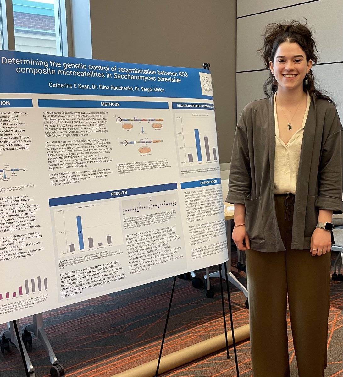 The Tufts Biology Research Club <a href="/Tufts_Biology/">Tufts Biology Department</a> hosted a successful undergraduate research symposium today. Congrats to organizers Lema Abuoquab and Ze’ev Drukker for pulling it off! Katie Kean <a href="/Tufts_Biology/">Tufts Biology Department</a> ambassador presents her poster