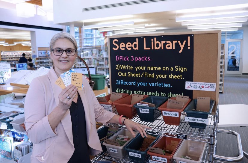 SookeCa's tweet photo. Sprouting up!… 🌱 

Did you know: the #Sooke branch of @VI_Library is getting seed swap up and running? They are currently collecting seeds. Contribute at the branch in Waddams Way. 

📷 Vancouver Island Regional Library/Facebook

#Sooke2030 #FoodSecurity #HowWeGrow https://t.co/P0CQ6n1rlS