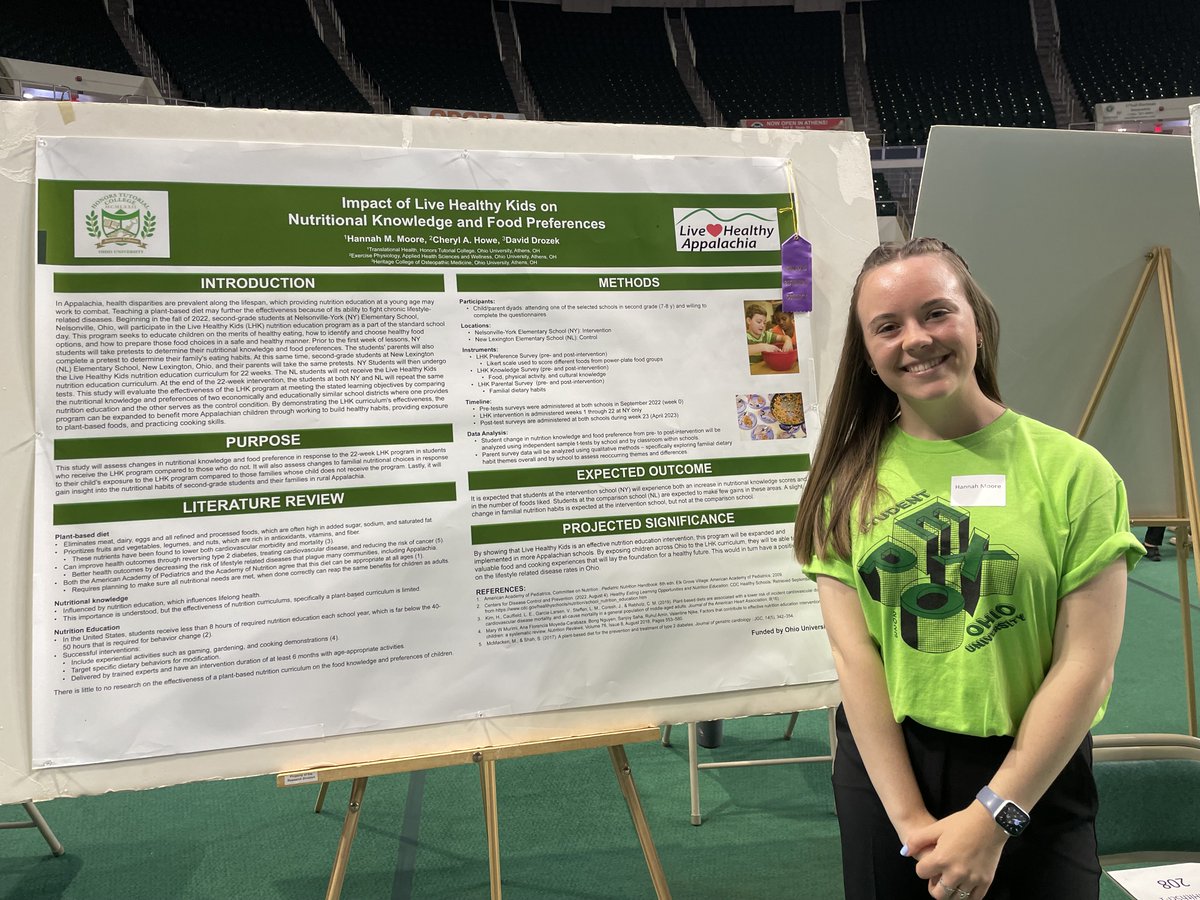 OhioNutrition's tweet photo. Congratulations to nutrition students Hannah, Dustin, and Joe on a job well done at this year's Research Expo! https://t.co/sKYNFVLPoj