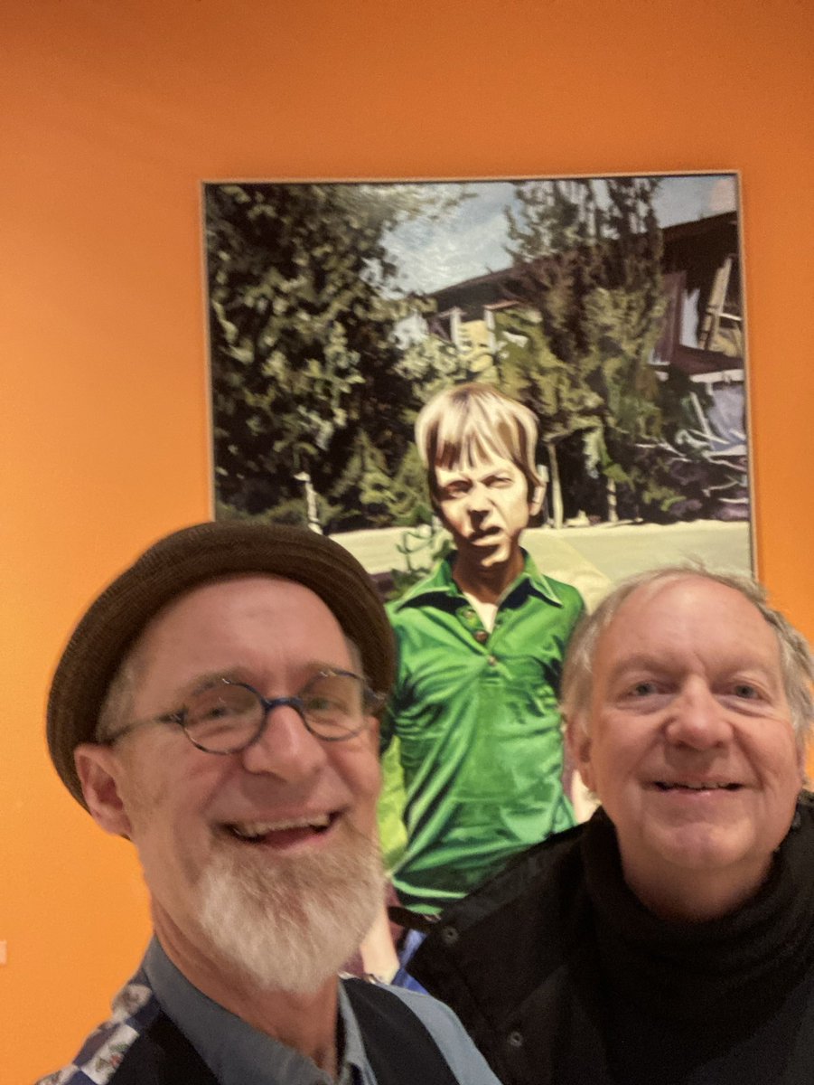 stakerized's tweet image. Philips Gallery last night w Brad Slaugh &amp;amp; the painting!! :)