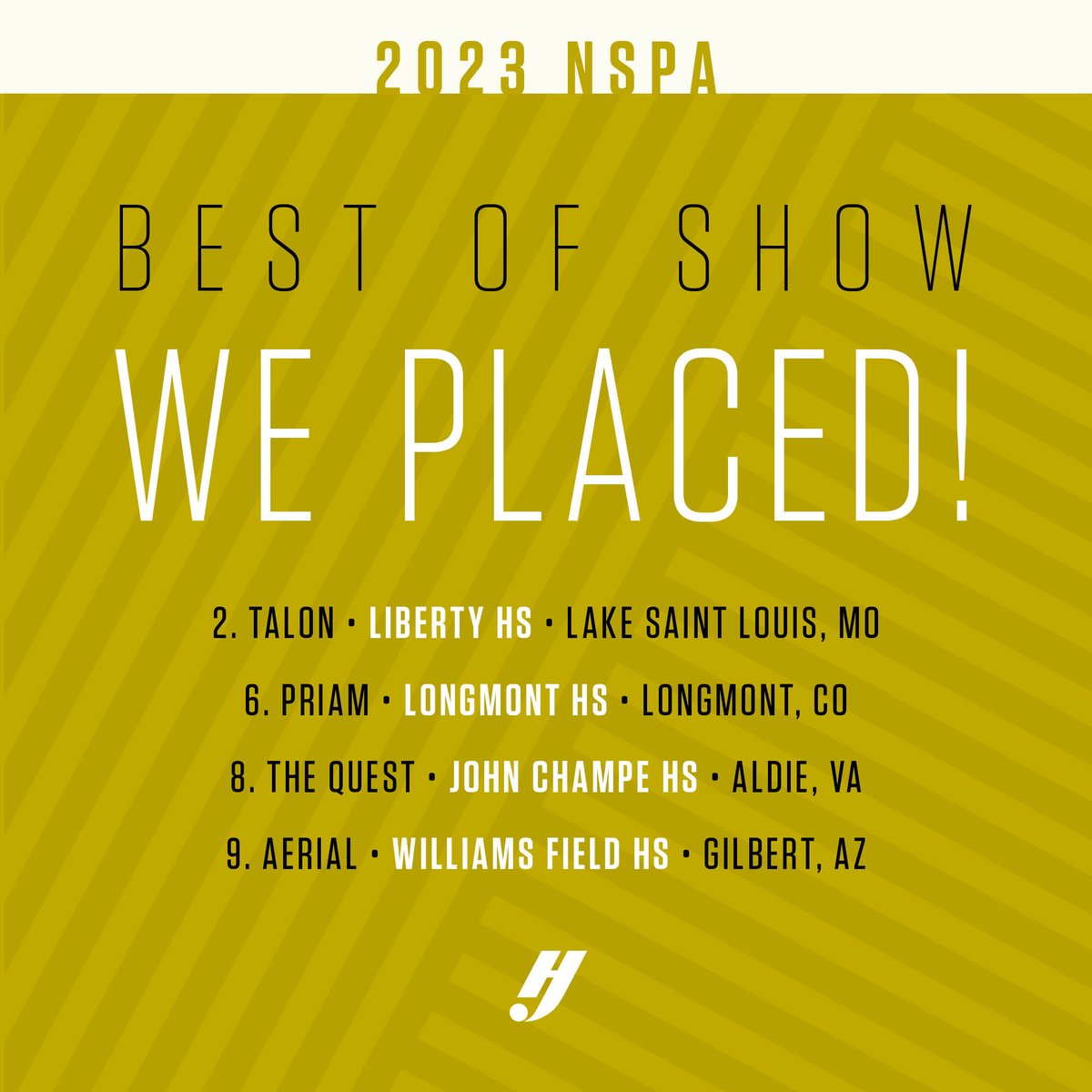 VarsityYearbook's tweet photo. SO HAPPY FOR YOU! Four Herff Jones schools placed in the NSPA Best of Show category for yearbooks with 144-252 pages at the Spring National HS Journalism Convention in San Francisco today. Congratulations! https://t.co/qxgWWdz0uP
