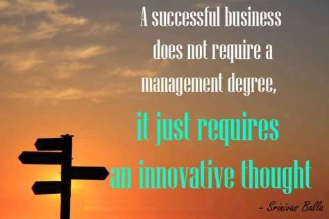 BryantCPA's tweet image. A successful business does not require a management degree, it just requires an innovative thought. #SaturdayThoughts #SaturdayMotivation #WeekendWisdom #ThinkBIGSundayWithMarsha #Successful #Innovative #GoalAchieversCommunity
