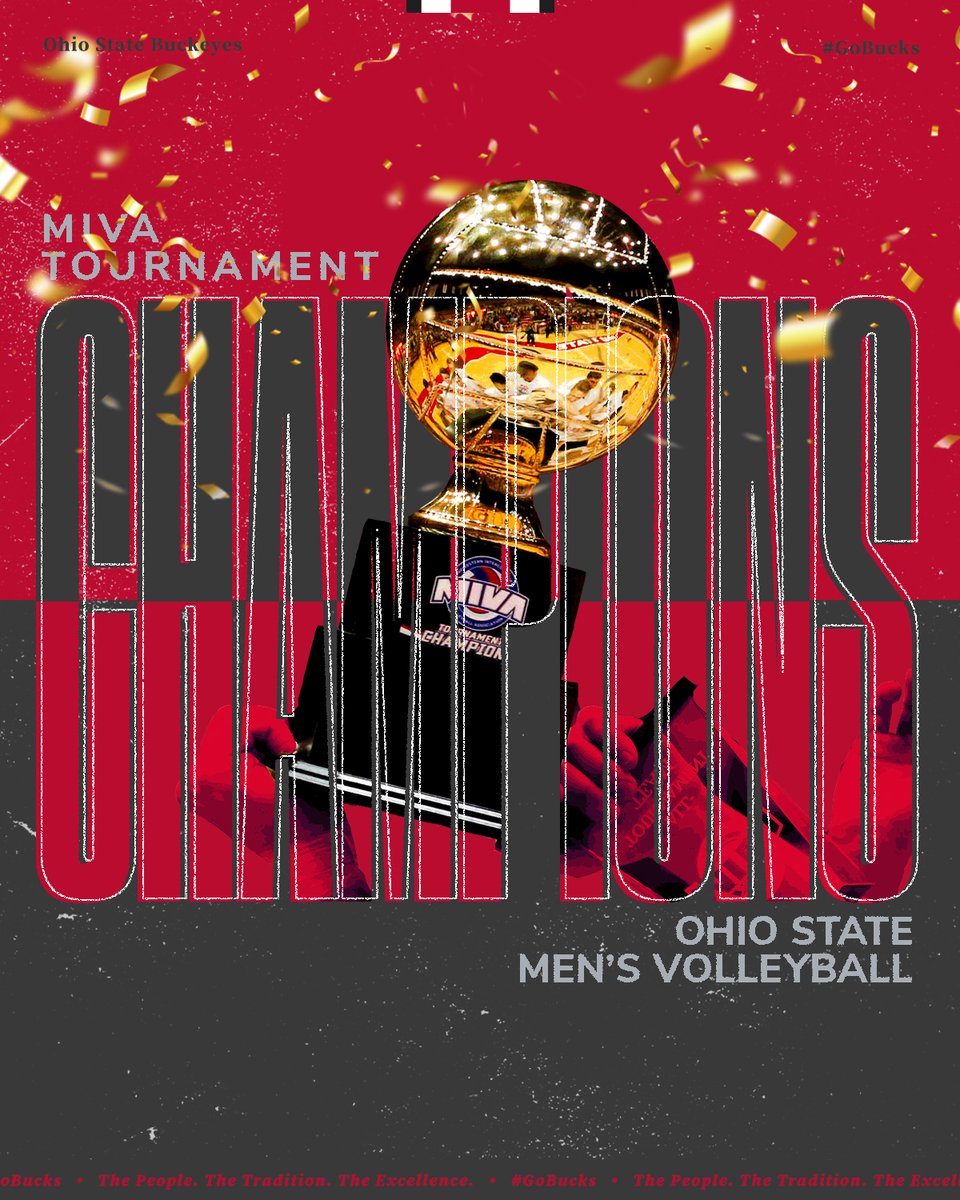 OhioStateMVB's tweet photo. Congrats to Michael Wright (MVP), Shane Wetzel and Jacob Pasteur for making the 2023 MIVA All-Tournament Team!
#GoBucks https://t.co/2t6Yb2CHxY