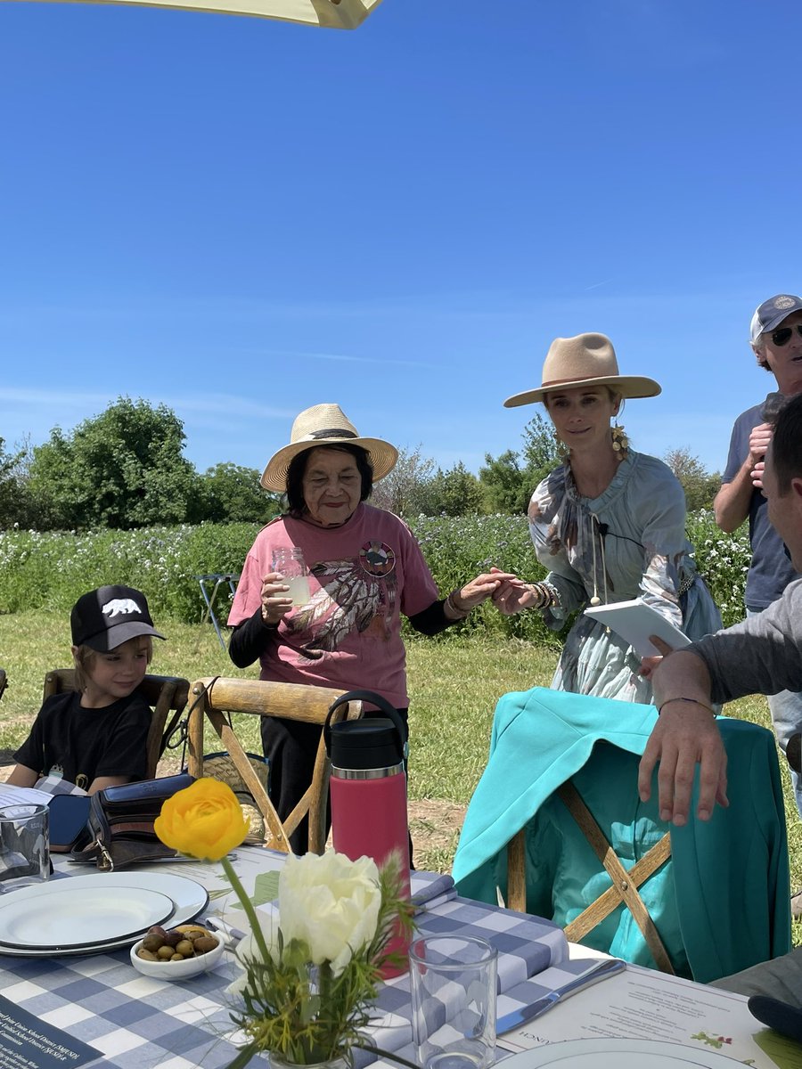 agsecross's tweet photo. What a great Earth Day and the CDFA Farm to School - #F2S - celebration with #GavinNewsom  and First Partner at #Soilbornfarm today. Farmer Anna from Riverside County and Student Joaquin from Costa County conveyed what F2S means to small farms and students! https://t.co/ASzUX0GxSa