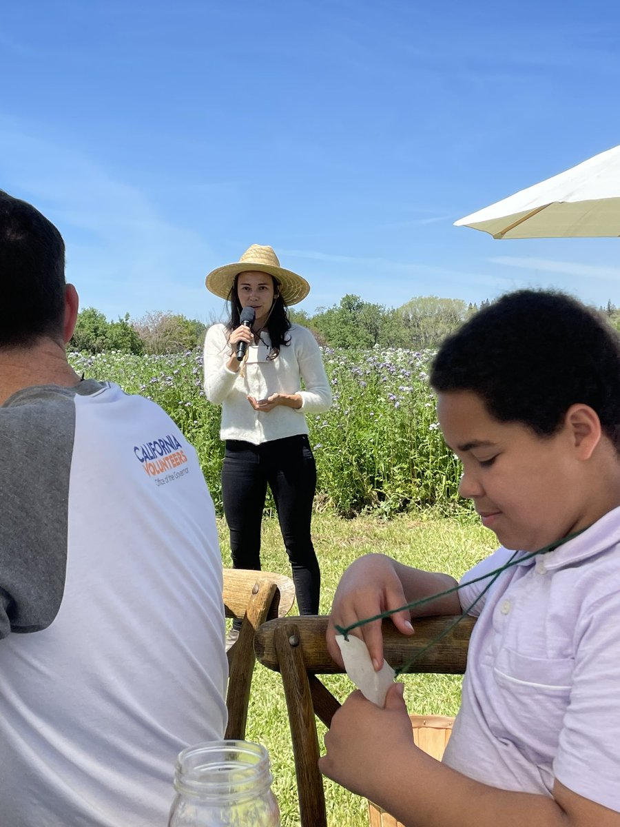 agsecross's tweet photo. What a great Earth Day and the CDFA Farm to School - #F2S - celebration with #GavinNewsom  and First Partner at #Soilbornfarm today. Farmer Anna from Riverside County and Student Joaquin from Costa County conveyed what F2S means to small farms and students! https://t.co/ASzUX0GxSa