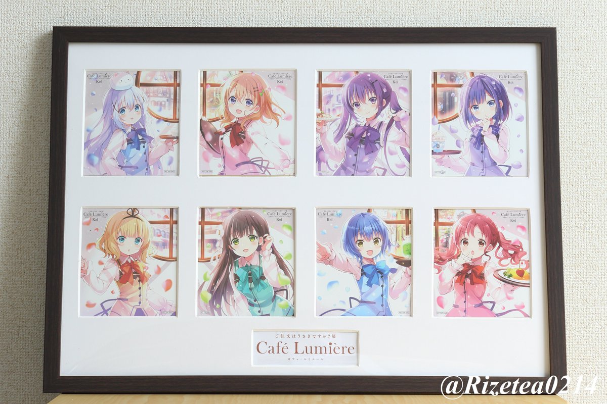ご注文はうさぎですか?展 マヤ 描き下ろしイラスト ミストグラフ 額縁-