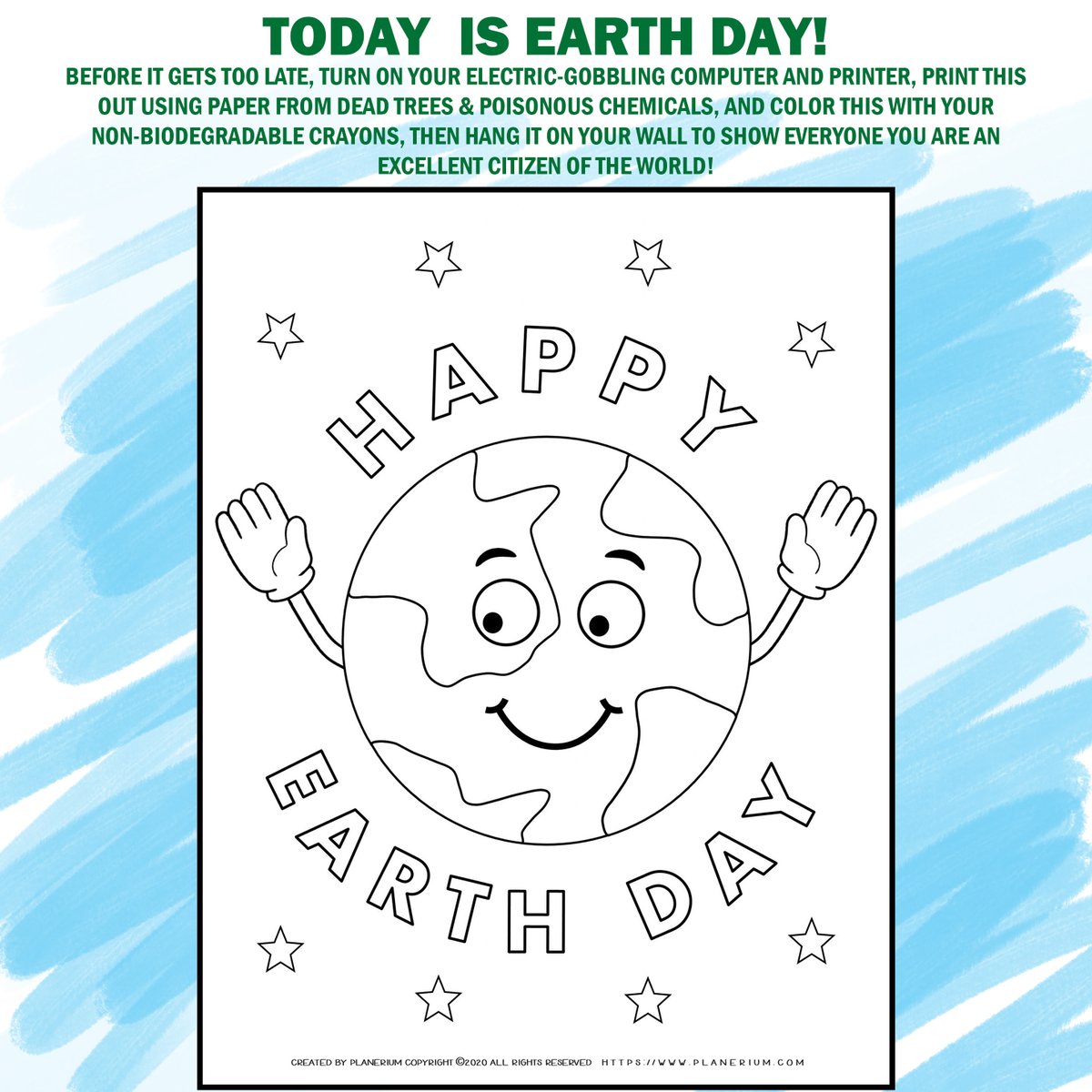 #earthday #earthday2023 #coloringpage #dontfeelguilty #wereallgonnadie