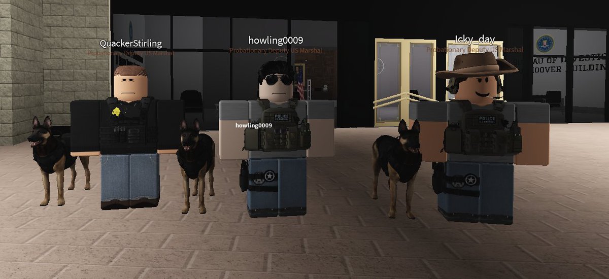 USMSforRbx's tweet photo. The United States Marshals Service would like to Congratulate Marshals, QuackerStirling, and their dog Ares, howling009, and their dog Dallas, and Icky_day, and their dog Tiny on completing the TK9 course. https://t.co/GIX3CFKrro