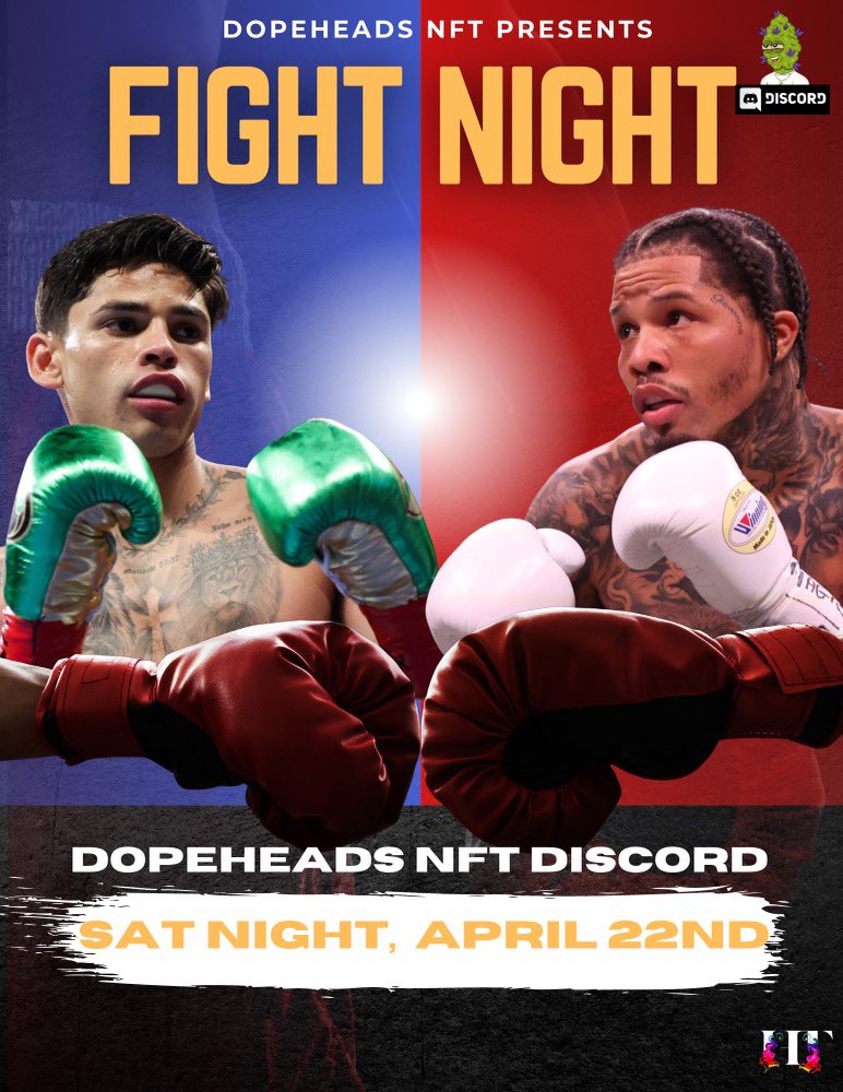 dopeheadsnft's tweet photo. #boxing #DavisGarcia #davisvsgarcia #tankgarcia  Come Watch This #fight #live #free #livestream 👉 https://t.co/UyKkhcTCto (#artwork by @Chitraka_HTNFT ) #NFT #NFTCommunity https://t.co/osWHn3ex2P
