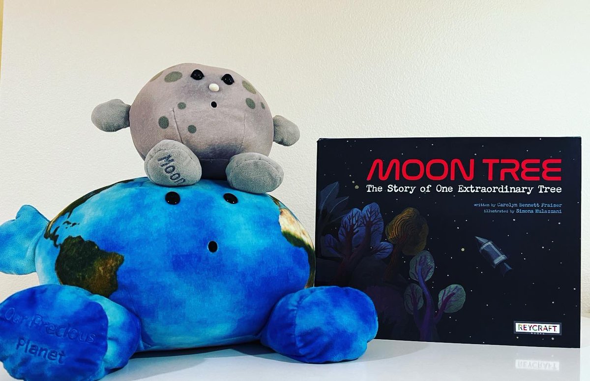 ArleneAbundis's tweet photo. In honor of #earthday—MOON TREE: THE STORY OF ONE EXTRAORDINARY TREE by the magnificent @CarolynBFraiser and Simona Mulazzani. 

Lyrical nonfiction book that not only honors heroes and trees, but our interconnection to nature and the power of discovering someone’s story. #kidlit https://t.co/QuWCBLbiUi