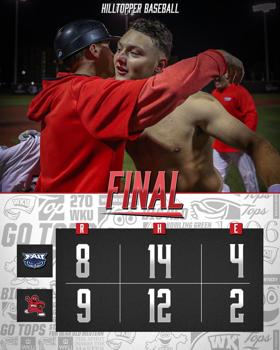 WKU_Baseball's tweet photo. That's a 𝐖𝐀𝐋𝐊-𝐎𝐅𝐅 𝐖𝐈𝐍 ‼️

#GoTops | #TopsOnTop https://t.co/bTLZK2D1SV