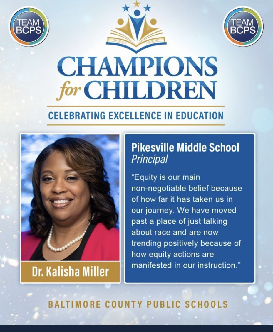 bradperm's tweet image. Congratulations Dr. Miller. Everyone at Pikesville Middle is so proud of you! #pythonpride #pikesvillemiddle