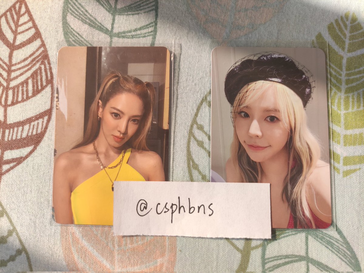 csphbns's tweet photo. wts lfb snsd official pc ph

snsd forever 1 standard deluxe ver Hyoyeon and Sunny album pc 

— 190 php each + lsf      
— payo only
— mod: j&amp;t

t. snsd gg soshi hyoyeon hyo sunny forever1 standard deluxe album photocard pc ph https://t.co/wRfPqeFpyF