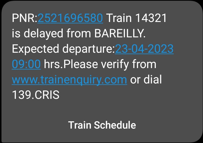 tush1809's tweet photo. Seriously 😑? @RailMinIndia @IRCTCofficial what's the point of running new trains when the old ones are getting late by 2hrs 25 min. https://t.co/HvO2OnF9mc