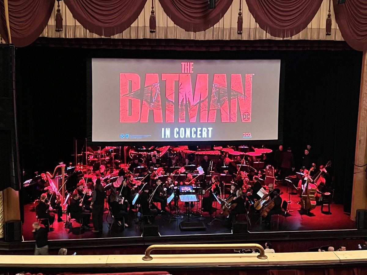 mikejonesradio's tweet photo. Holy Orchestra! #TheBatman #DCInConcert @DCWarnerTheatre https://t.co/2fVb5xv9Jb