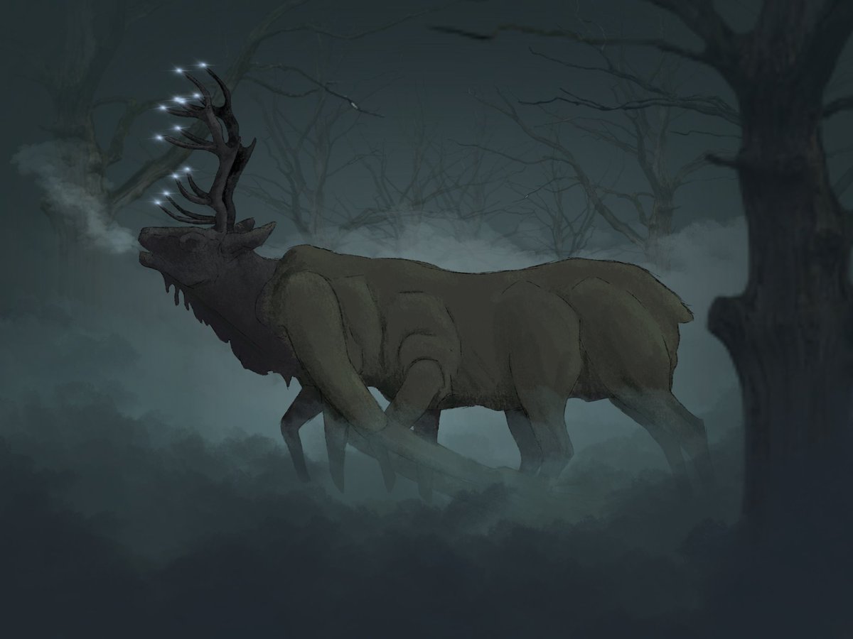 inkdreamscapes's tweet photo. So here's my interpretation of whatever the fuck that elk thing was
#CriticalRoleSpoilers #Criticalrole #CriticalRoleArt https://t.co/7nFlX6arLt