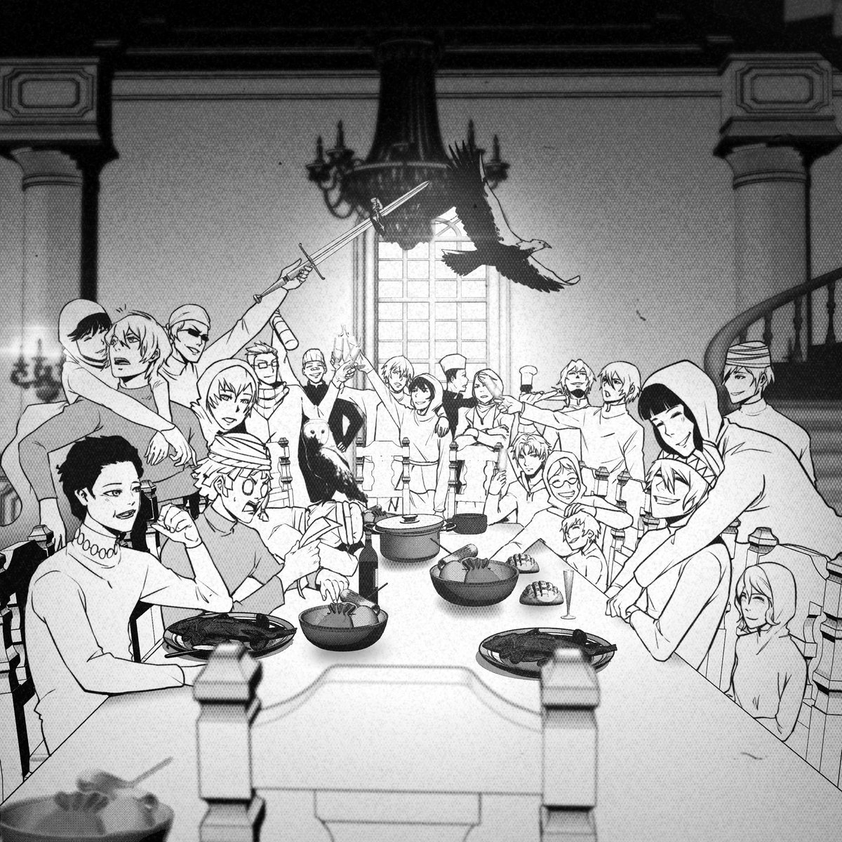 morpherthemight's tweet image. EID MUBARAK from the cast of LunarSoul🌒