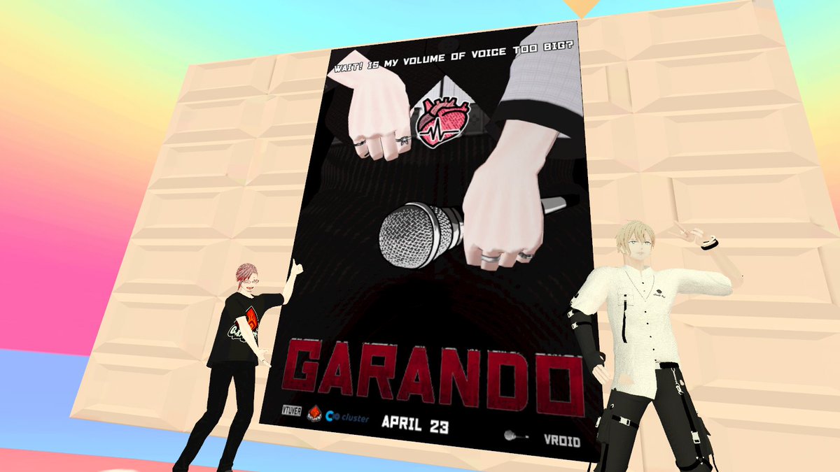 Garando_29's tweet photo. がらいぶ第二弾開催まで0日!
つまり今日!やるぜぇ!
フライヤー貼っていただいたワールド巡り、ラストと言ったな?
あれは嘘だ(素で忘れてました。ゴメンチャイ)
#SweetPops にお邪魔してきました!
こんなかわいいワールドにフライヤー貼ってくれてありがとう!
次回は絶対わすれぬ
@yammy_830 https://t.co/J9ZNRfbUj8