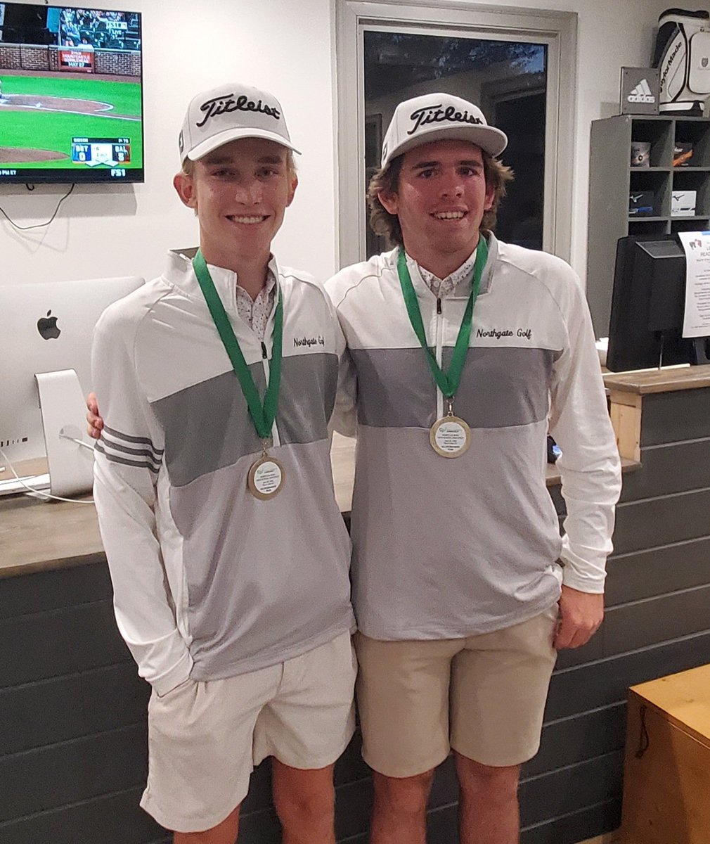 Congrats to the NG boys golf team on their runner-up finish at the North GA Boys HS Shootout! Also, congrats to Will Coffman and Landon Noble for making the all tournament team! Great job &amp; GO VIKINGS!⛳️