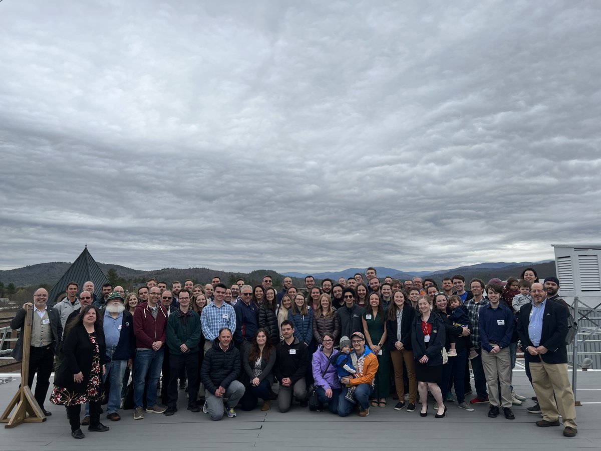 Today was an overdose of awesomeness! What a pleasure it was to have so many of our alumni join us to celebrate everything that Plymouth State Meteorology IS for our 40th Anniversary celebration! Here is our group picture on the roof of Boyd Hall!