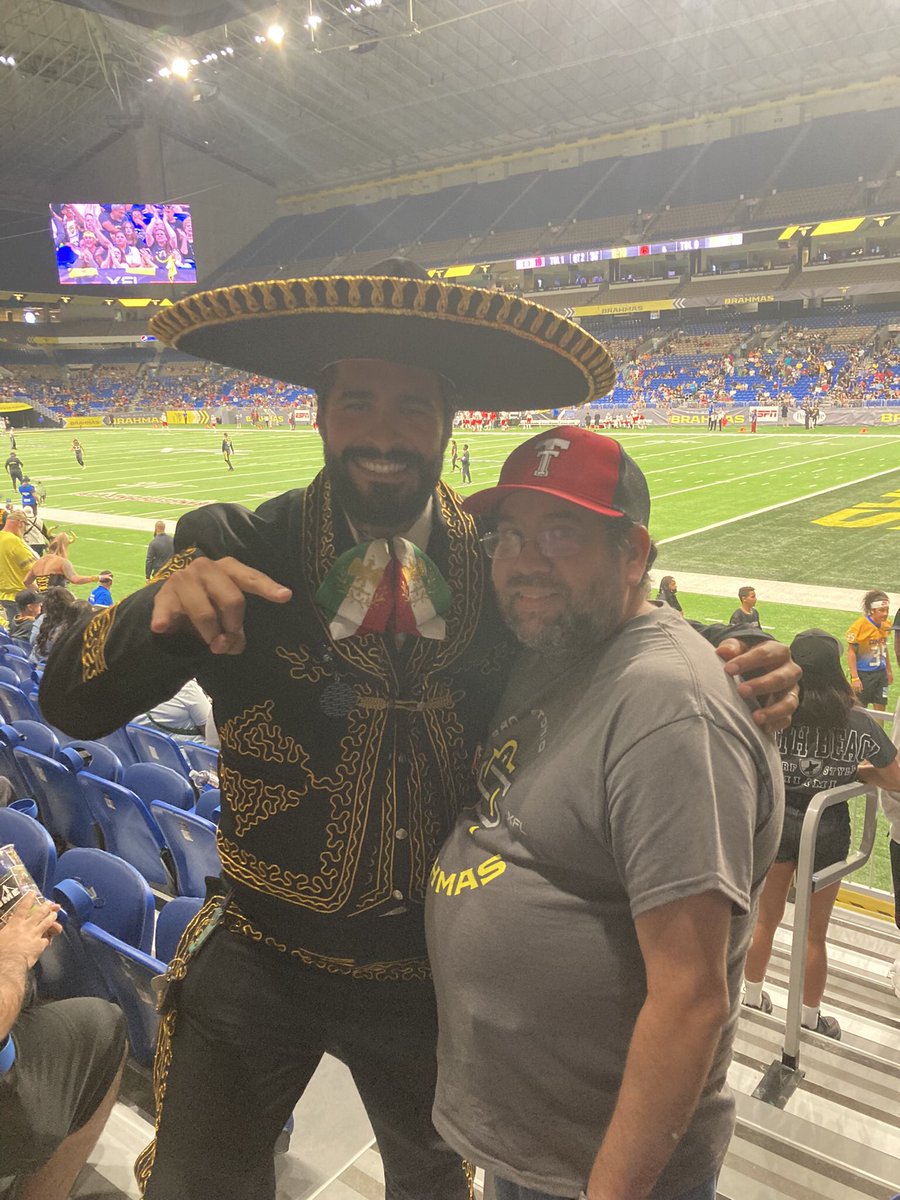 TTAASanAntonio's tweet photo. Even though we lost, still a fun day at the Dome. Thanks to all who came out today. Even got to see TJ Vasher score a 2-point conversion…
#TTU100
#TTAA https://t.co/j7jRJUZJyw