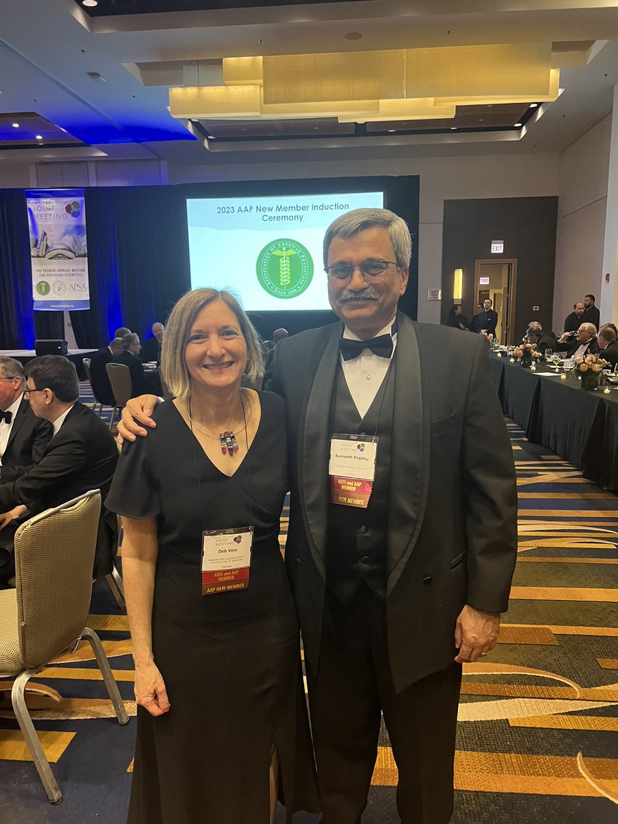 dveislab's tweet photo. AAP induction dinner in Chicago with @SDPrabhuMD https://t.co/S8VX24Qjwc
