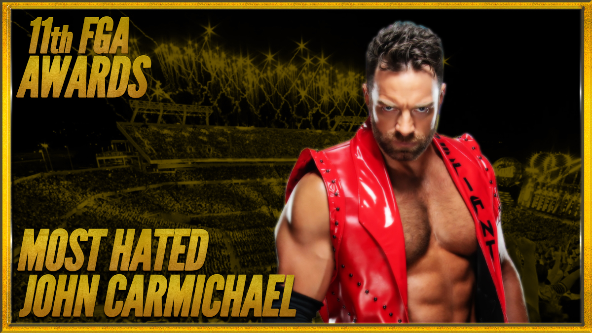 FGAwrestling's tweet photo. For the second time, @RealJohnnyKarma  takes home the award for Most Hated. https://t.co/wYsmjb7wBr