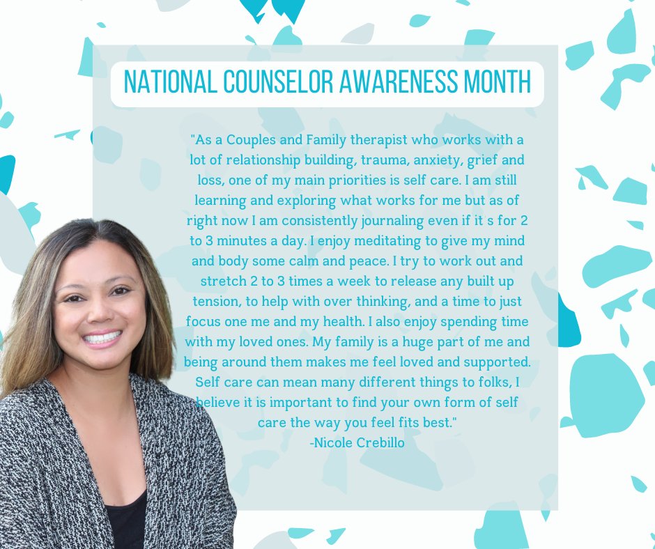 National Counseling Awareness Month is here! #CounselingMatters. Let's celebrate the essential role of counselors. #CounselorsHelp #MentalHealthMatters #OCDTherapist #AnxietyTherapist #ParentCoach #TherapyCanHelp #TakeTheFirstStep #TherapistSpotlight #InfocusCounseling
