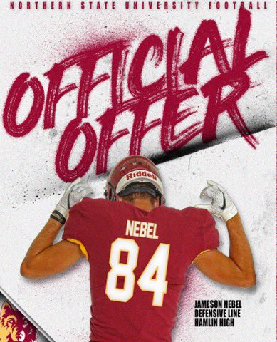 Jamesonnebel's tweet photo. After a great Junior Day and talk with @NSUCoachSchmidt I am so blessed to have received my 3rd offer from @NSUWolves_FB! @jakeiery42 @CoachGlas05 @coachjroy #WinTheAGap #GoWolves https://t.co/t6q46pMnlN