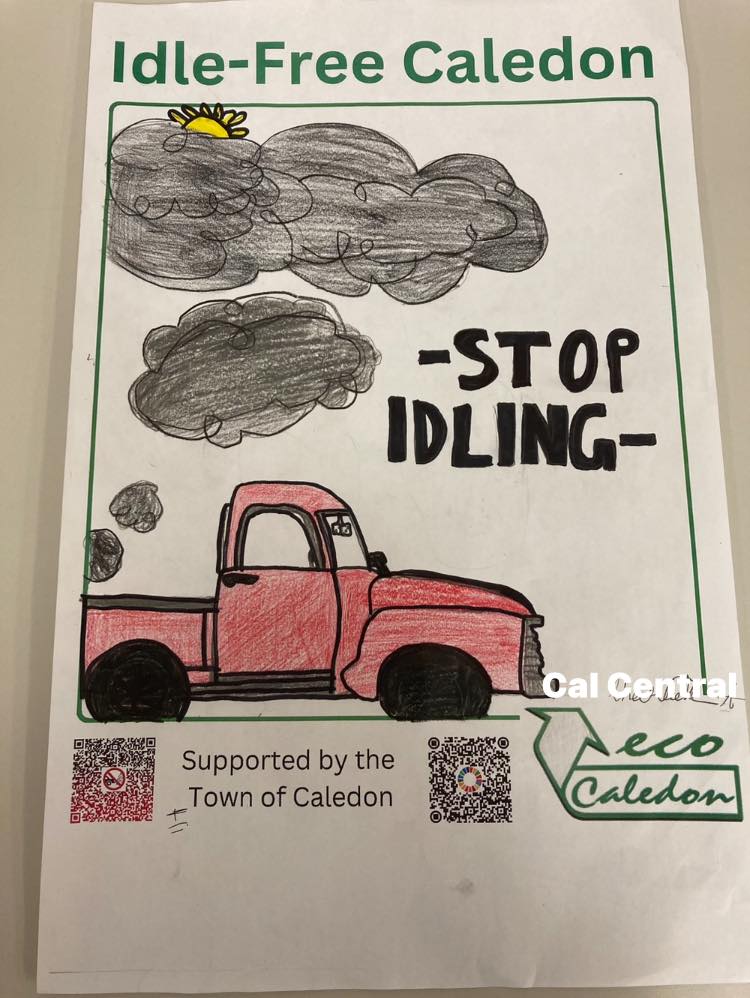 Our Save The Planet Club has partnered with the Town of Caledon @TownOfCaledon  in the “Idle Free Campaign” Have a look at these awesome student posters! #communityconnections